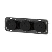 LEGRAND Dooxie Prise 3X2P+T Precablees- Noir