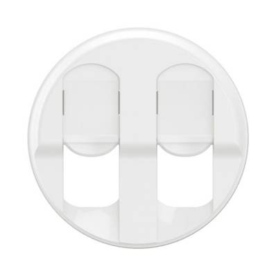 Enjoliveur Prise Rj45 Double Blanc