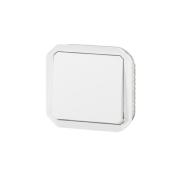 Poussoir Plexo 10A composable - Blanc