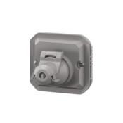 Adaptateur Mosaic vers Plexo IP44 RJ45 composable - Gris