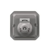 Adaptateur Mosaic vers Plexo IP44 RJ45 composable - Gris