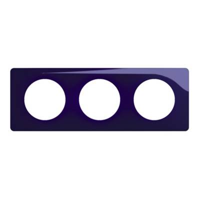 LEGRAND Plaque de finition Céliane Bleu de Four - 3 postes - CP0303