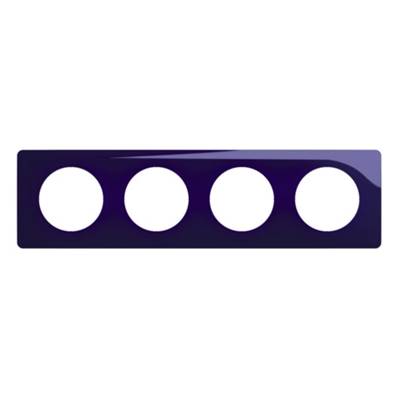 LEGRAND Plaque de finition Céliane Bleu de Four - 4 postes - CP0304