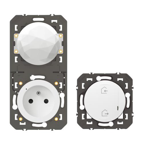 LEGRAND Dooxie pack de démarrage connectée 1 prise et 1 commande sans fils