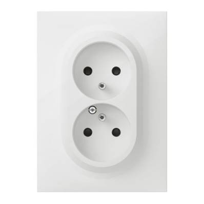LEGRAND Double Prise 2P+T Compacte easyréno Dooxie 16A Blanc - 600321