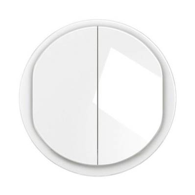 LEGRAND Enjoliveur Double Interrupteur Antimicrobien à Voyant Céliane Blanc - CB2027