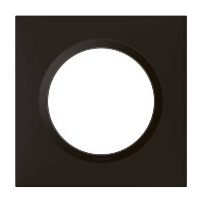 LEGRAND Plaque de Finition Carrée 1 Poste Dooxie Noir Velours - 600891