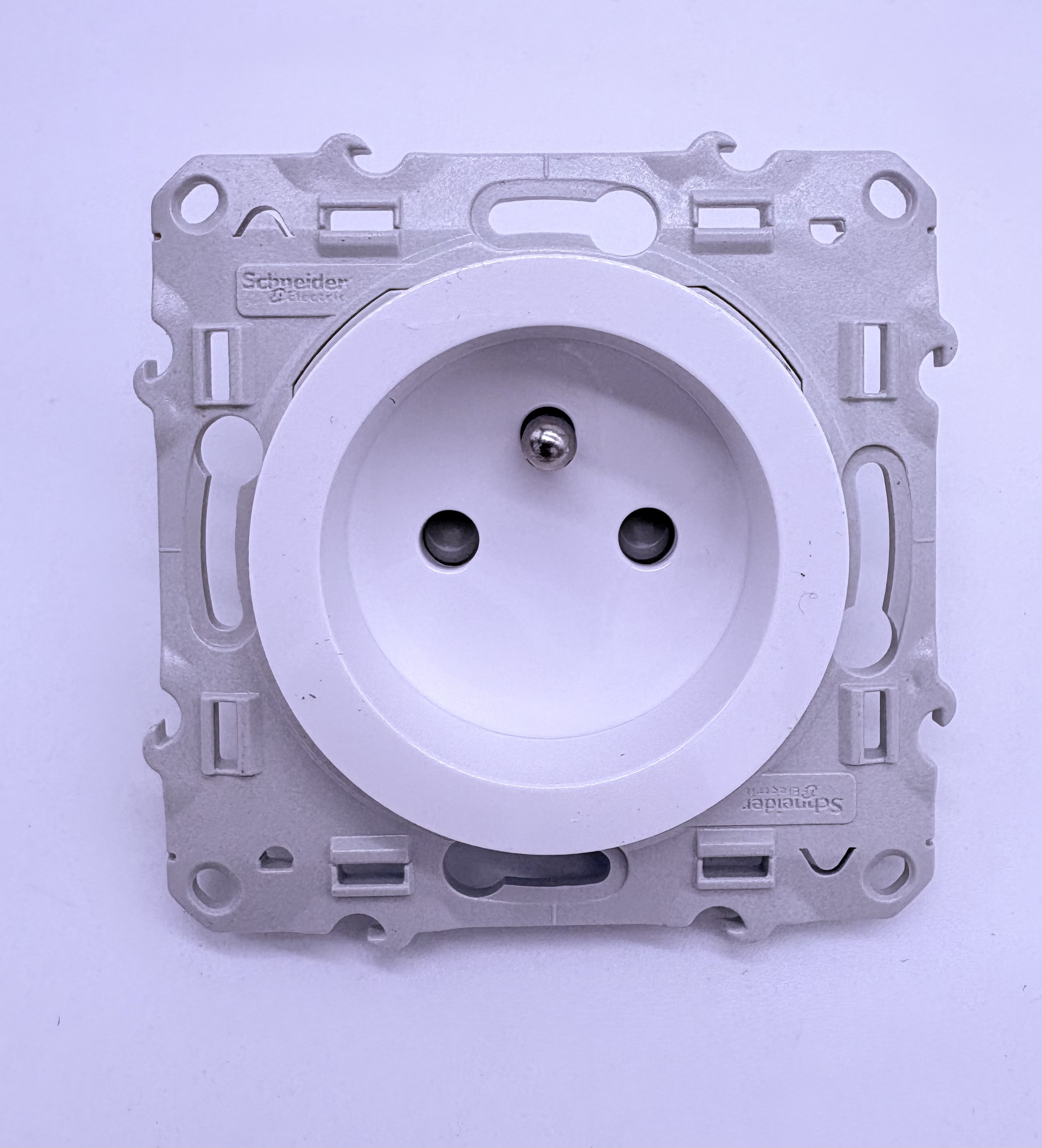 ODACE s520059 prise de courant 2P+T blanc à vis connexion rapide